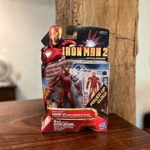 Hasbro Iron Man 2 Mark VI Figure with Power-Up Glow.